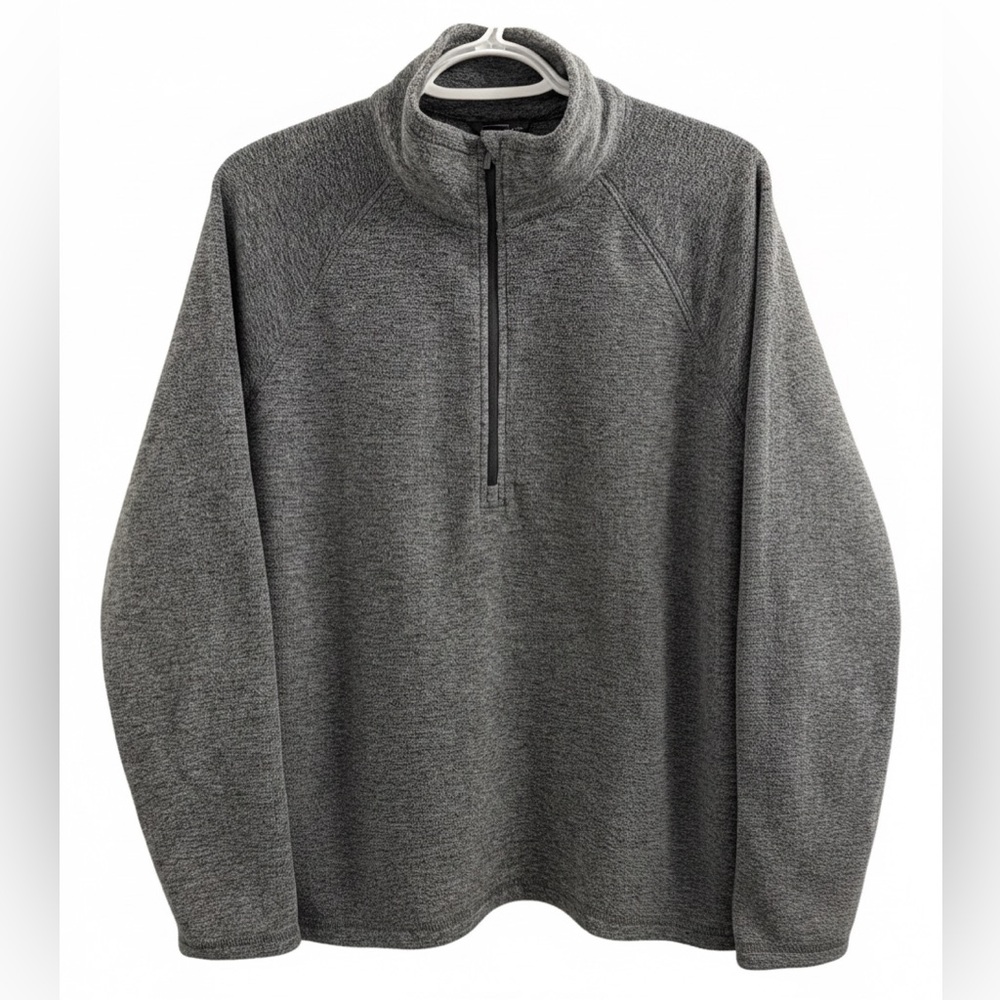 Eddie Bauer | Women’s Charcoal Grey Half Zip-Up Polar Fleece Sweater